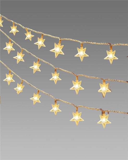 Serial String Star Lights for Decoration Use In Home at Diwali, Birthday's, Christmas, Party and More